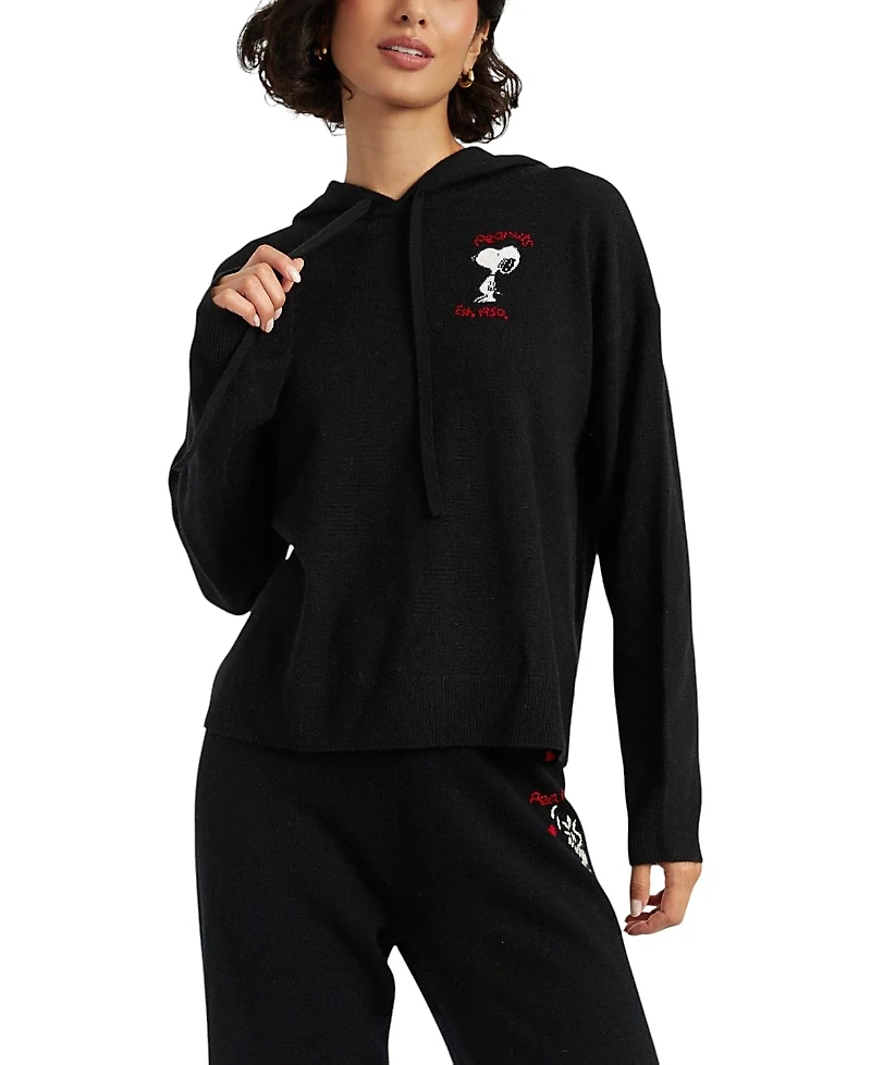 Chinti & Parker Women's Wool Cashmere Peanuts Originals Hoodie