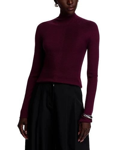 Boss Foliora Wool Mock Neck Sweater