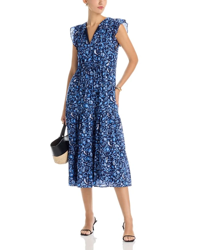 Flutter Sleeve Maxi Dress