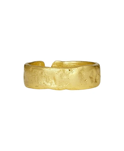 Ottoman Hands Dela Textured Band Ring