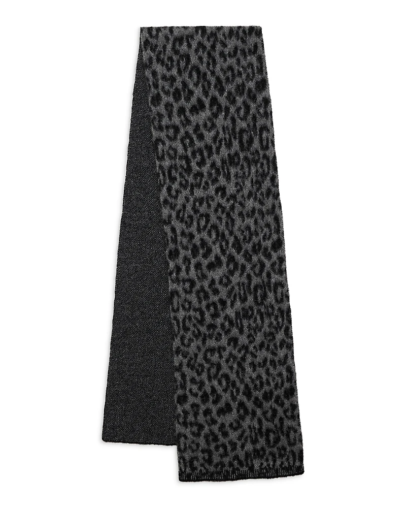 Anine Bing Hannah Leopard Print Scarf