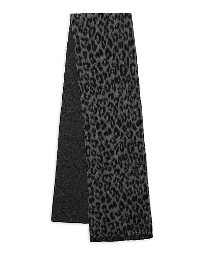 Anine Bing Hannah Leopard Print Scarf