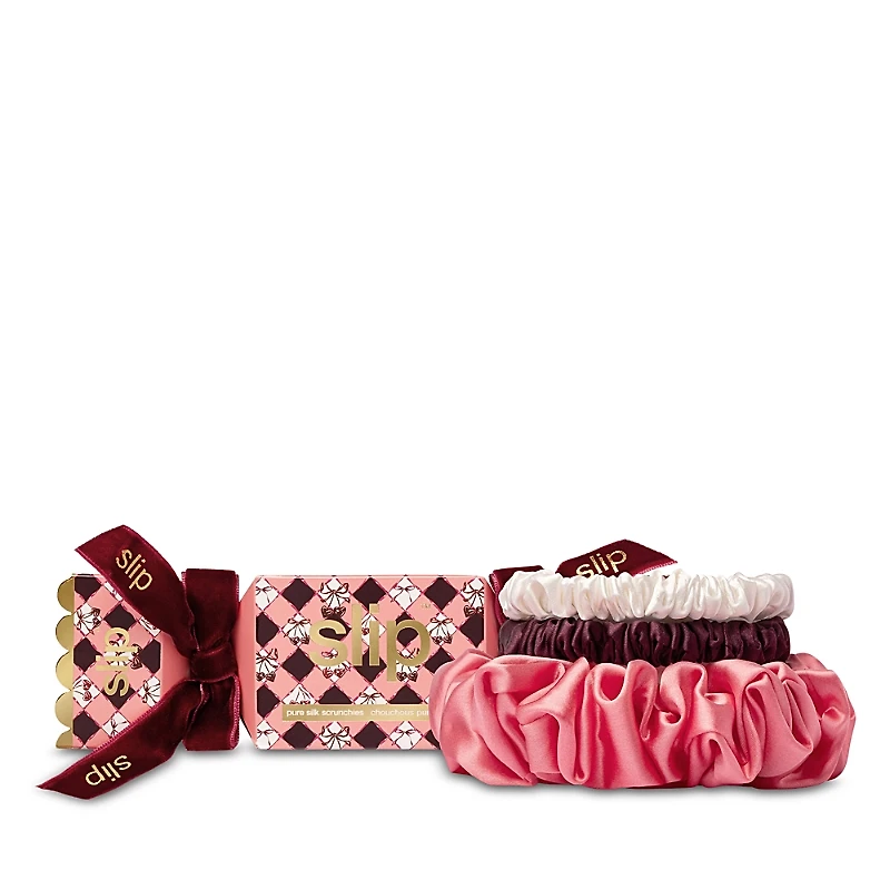 slip Pure Silk Assorted Scrunchie Cracker Gift Set- Sweetheart