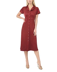 Vince Camuto Tie Back Button Down Midi Dress