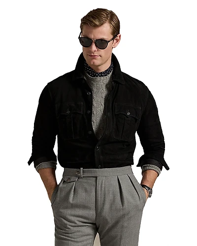 Polo Ralph Lauren Suede Utility Shirt Jacket