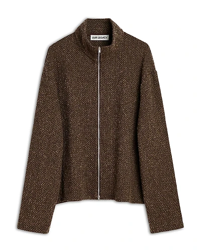 Our Legacy Shrunken Zip Front Sweater