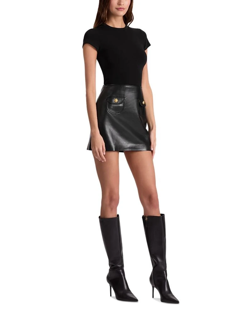 Sydney Faux Leather Mini Dress