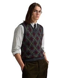 Polo Ralph Lauren Argyle Wool Cashmere Sweater Vest