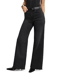 Good American Soft Tech Waist Palazzo Jeans