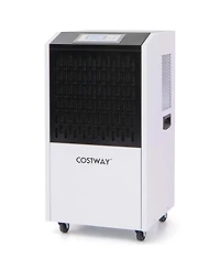 Costway 250 Pints Commercial Dehumidifier Industrial Heavy Duty Dehumidifier with Drain Hose