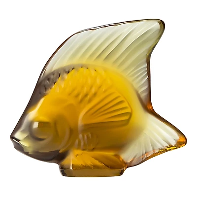 Lalique Fish Sculpture, Canyon Crystal