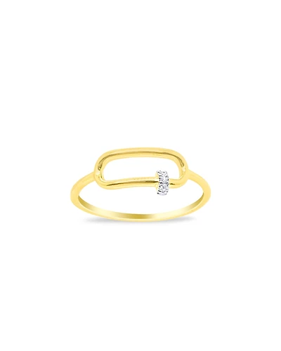 Meira T 14K Yellow Gold Diamond Accent Openwork Ring