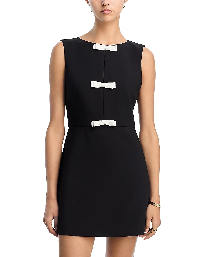 French Connection Azra Bow Mini Dress