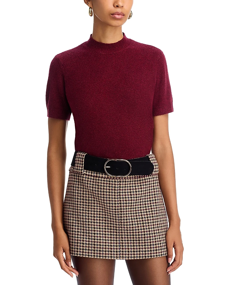 French Connection Vhari Knit Mock Neck Top