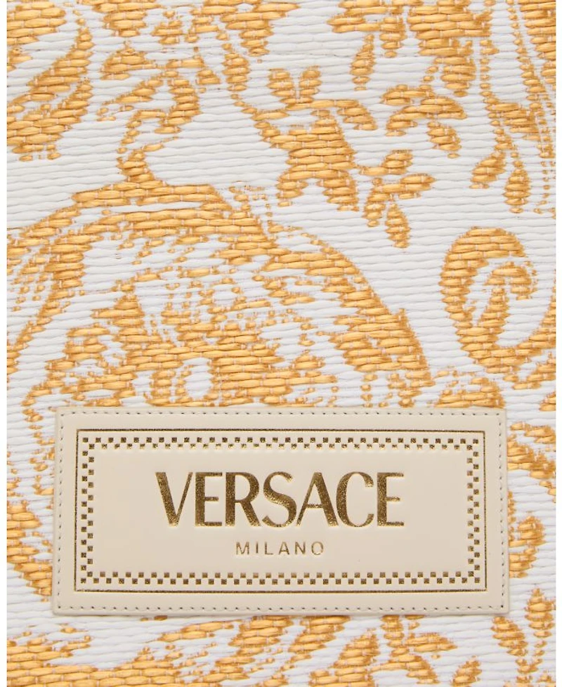 Barocco Athena Raffia Medium Tote Bag