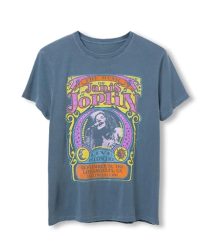 Junk Food Clothing Women's Janis Joplin Vintage Tee