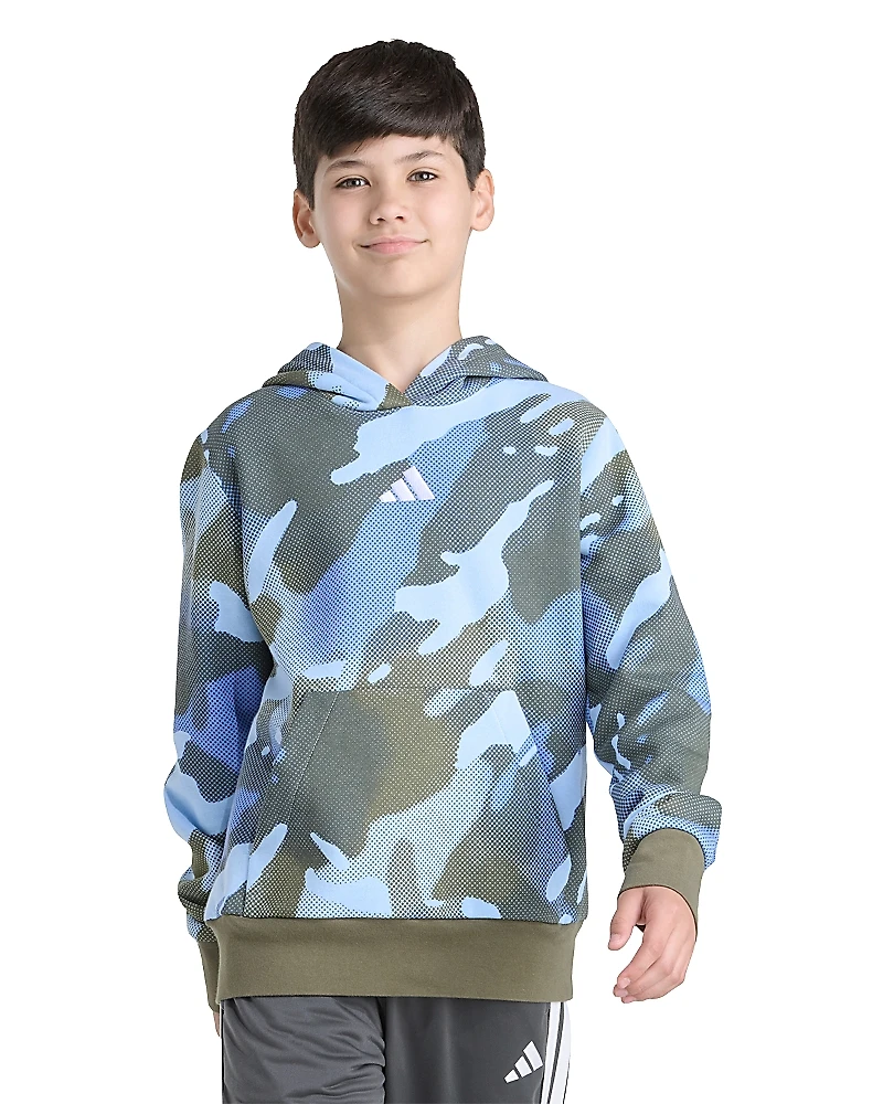 Adidas Boys' Printed Fleece Halftone Camo Hoodie - Big Kid