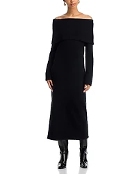 French Connection Emilia Knit Off-the-Shoulder Dress