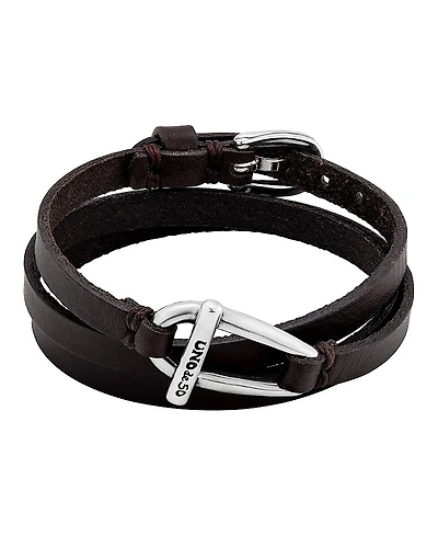 UNOde50 Leather Link Bracelet