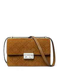 Tory Burch T Monogram Suede Crossbody