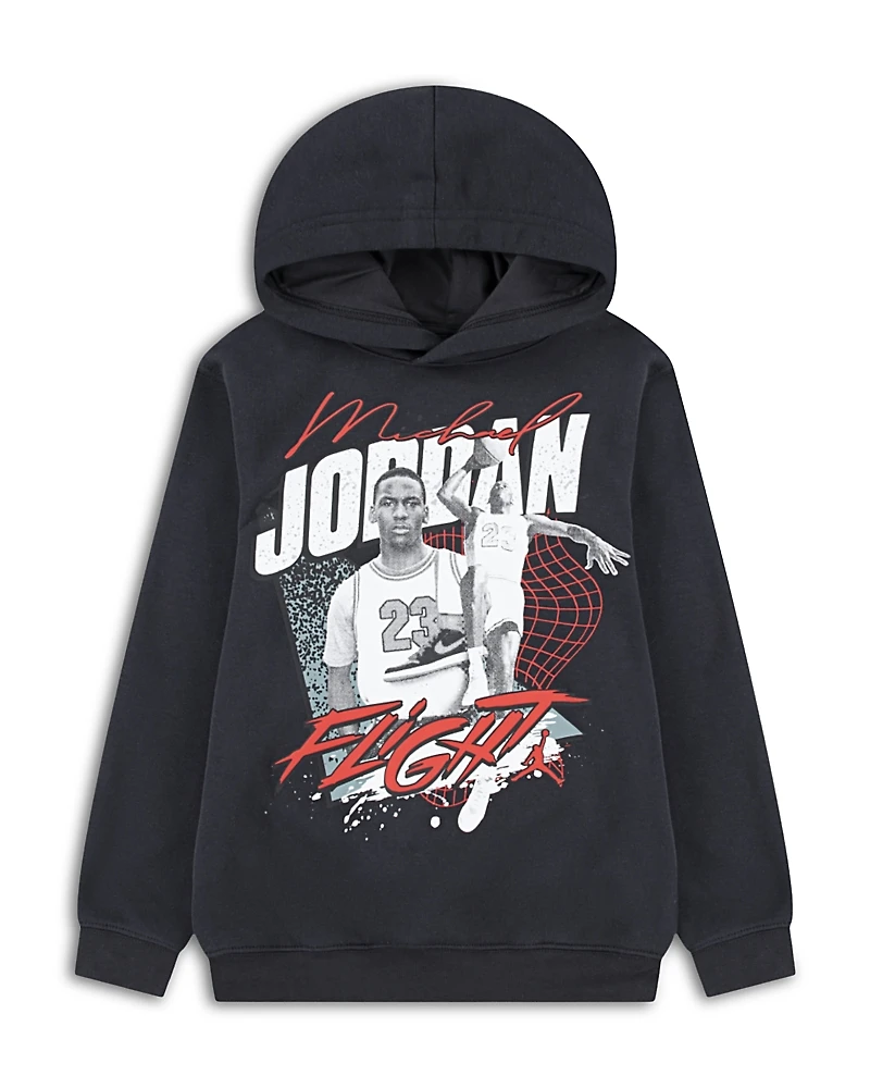 Jordan Boys' Jdb Mj Double Flight Graphic Fleece Pullover Hoodie - Big Kid