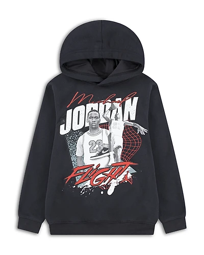 Jordan Boys' Jdb Mj Double Flight Graphic Fleece Pullover Hoodie - Big Kid