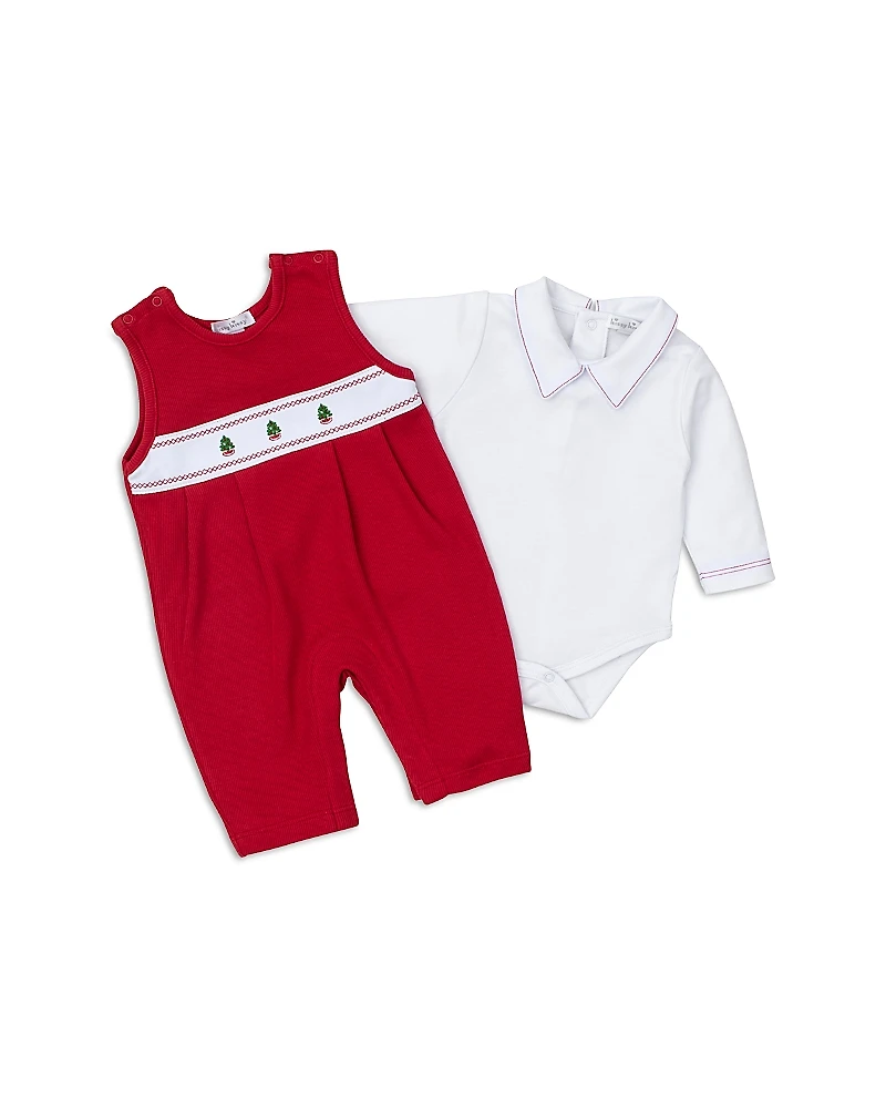 Kissy Boys' Bodysuit & Trees Overall Set - Baby