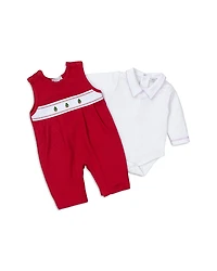 Kissy Boys' Bodysuit & Trees Overall Set - Baby