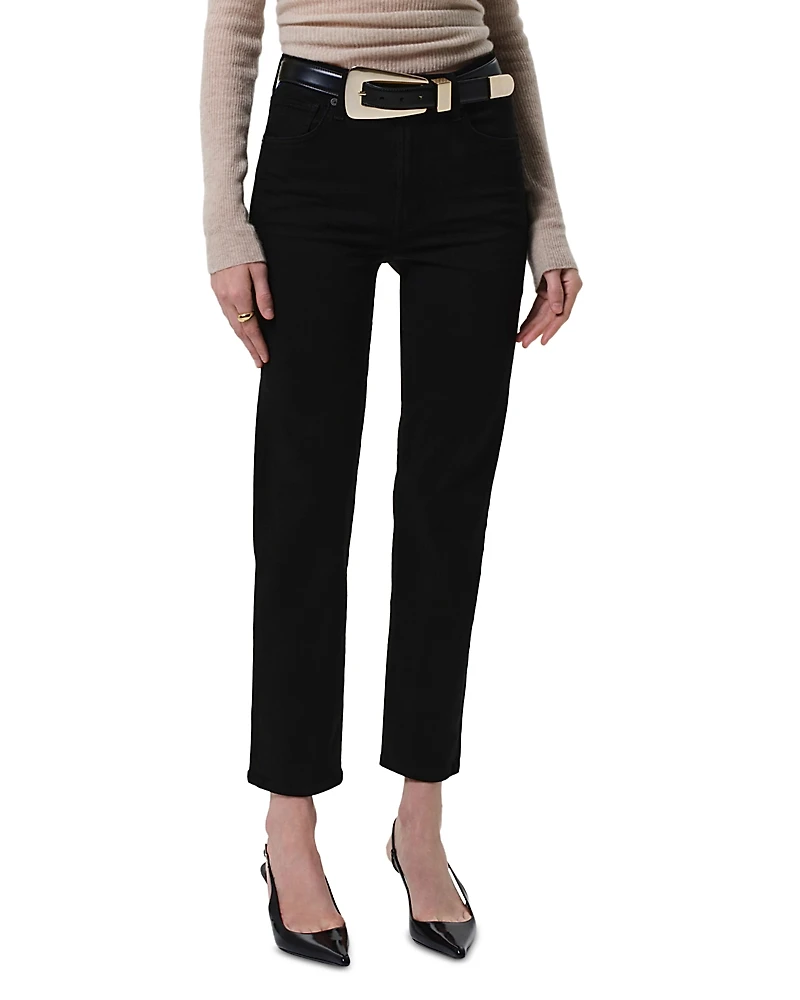 Citizens of Humanity Caia High Rise Straight Jeans with Clean Hem
