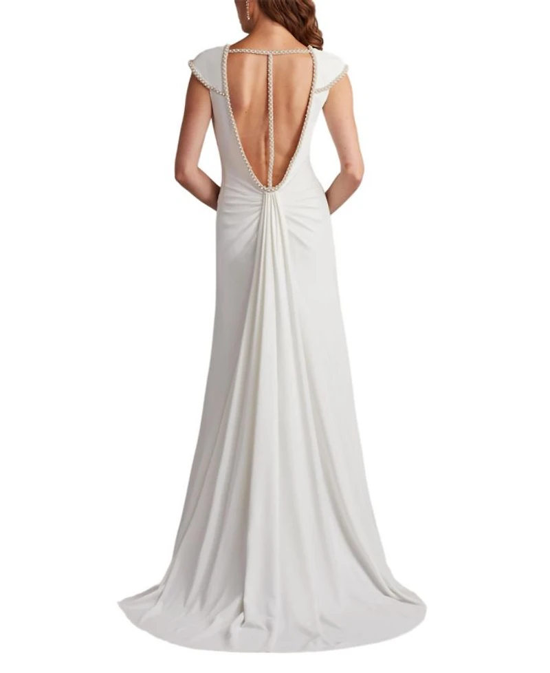 Marcellina Pearl Trim Gown