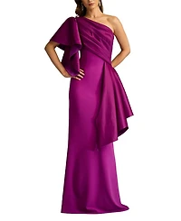 Santa Fe Draped Flounce Gown