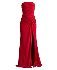 Dorsett Pleated Crepe Gown