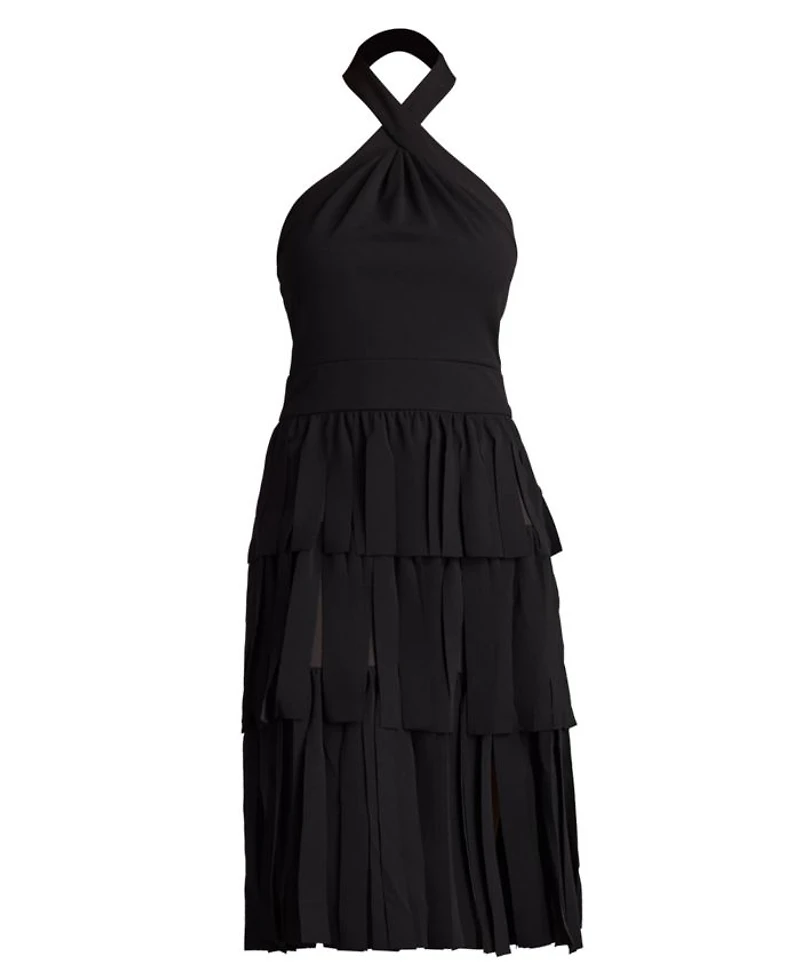 Darla Fringe Halter Dress