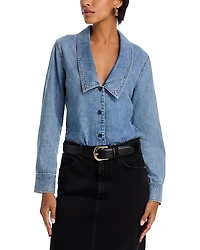 Frame The Low Collar Shirt