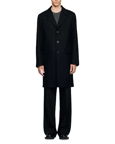 Sandro New Apollo Wool Blend Coat