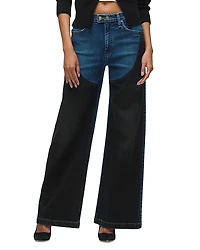 Hudson Jodie High Rise Contrast Panel Jeans