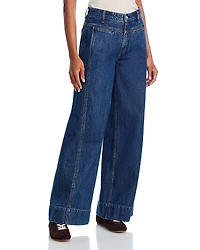 rag & bone Selah High Rise Tailored Wide Leg Jeans