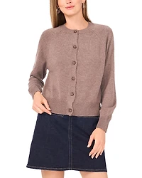Vince Camuto Raglan Sleeve Crewneck Cardigan
