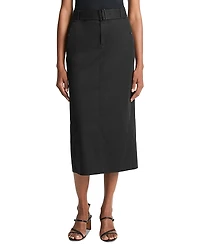 Vince Belted Midi Skirt
