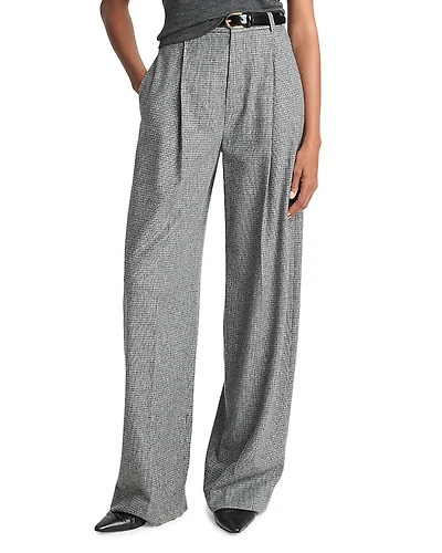 Vince High Waist Checkered Pants
