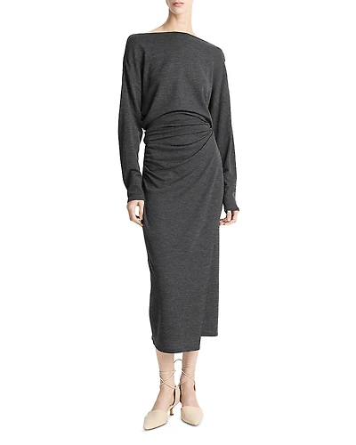 Vince Draped Midi Skirt