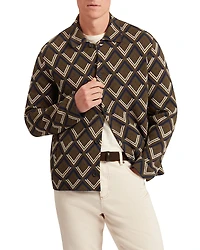 Ted Baker Dicapri Geo Jacquard Knitted Jacket