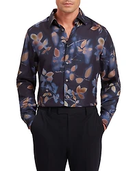 Ted Baker Kalmill Regular Fit Leaf Shadow Print Shirt