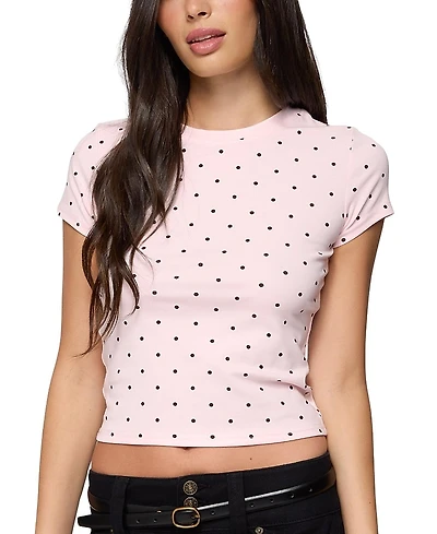 Edikted Lorenzo Polka Dot T-Shirt