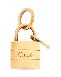 Chloe Alphabet Lock Bag Charm