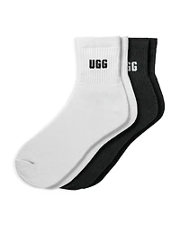 Ugg Quinlin Logo Quarter Socks, Pack of 2