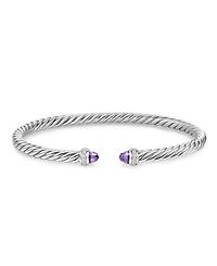 Cablespira Flex® Bracelet Sterling Silver with Diamonds, 4mm