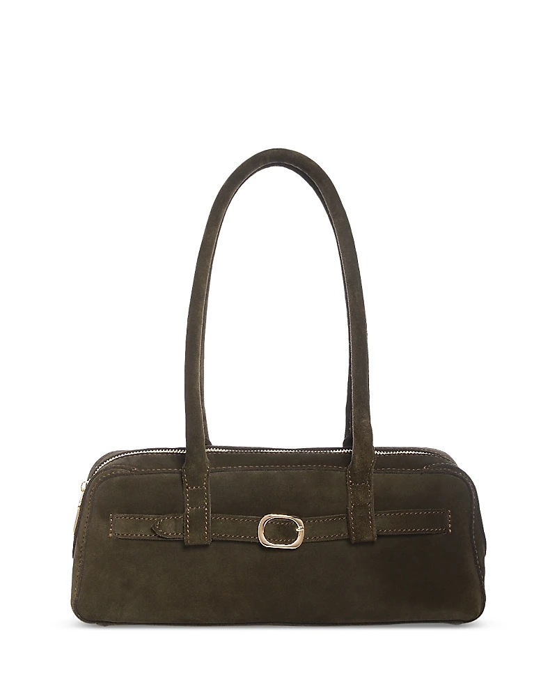 Aqua East West Suede Belted Bag - Exclusive