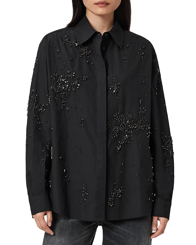 Allsaints Gemi Embellished Shirt