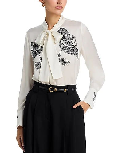 Kobi Halperin Cynthia Tie Neck Blouse